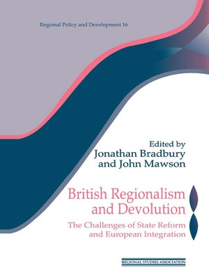 cover image of British Regionalism and Devolution